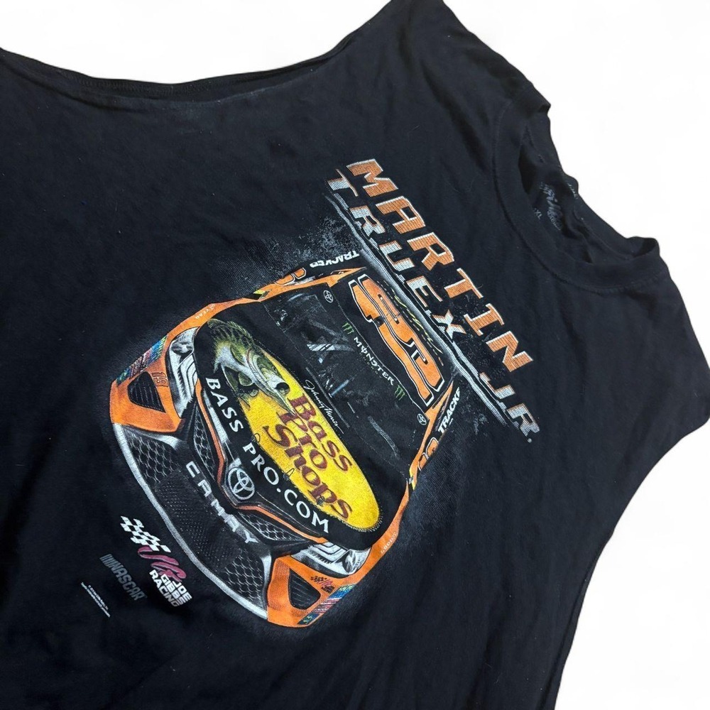 Martin Truex Jr NASCAR Bass Pro Shops Toyota Sleeveless Shirt Mens 3XL Black